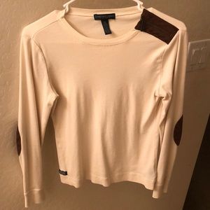 Lauren by Raulph Lauren long sleeve w/elbow patchs